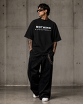 AXIS "NOTHING" Oversized Boxy Tee black