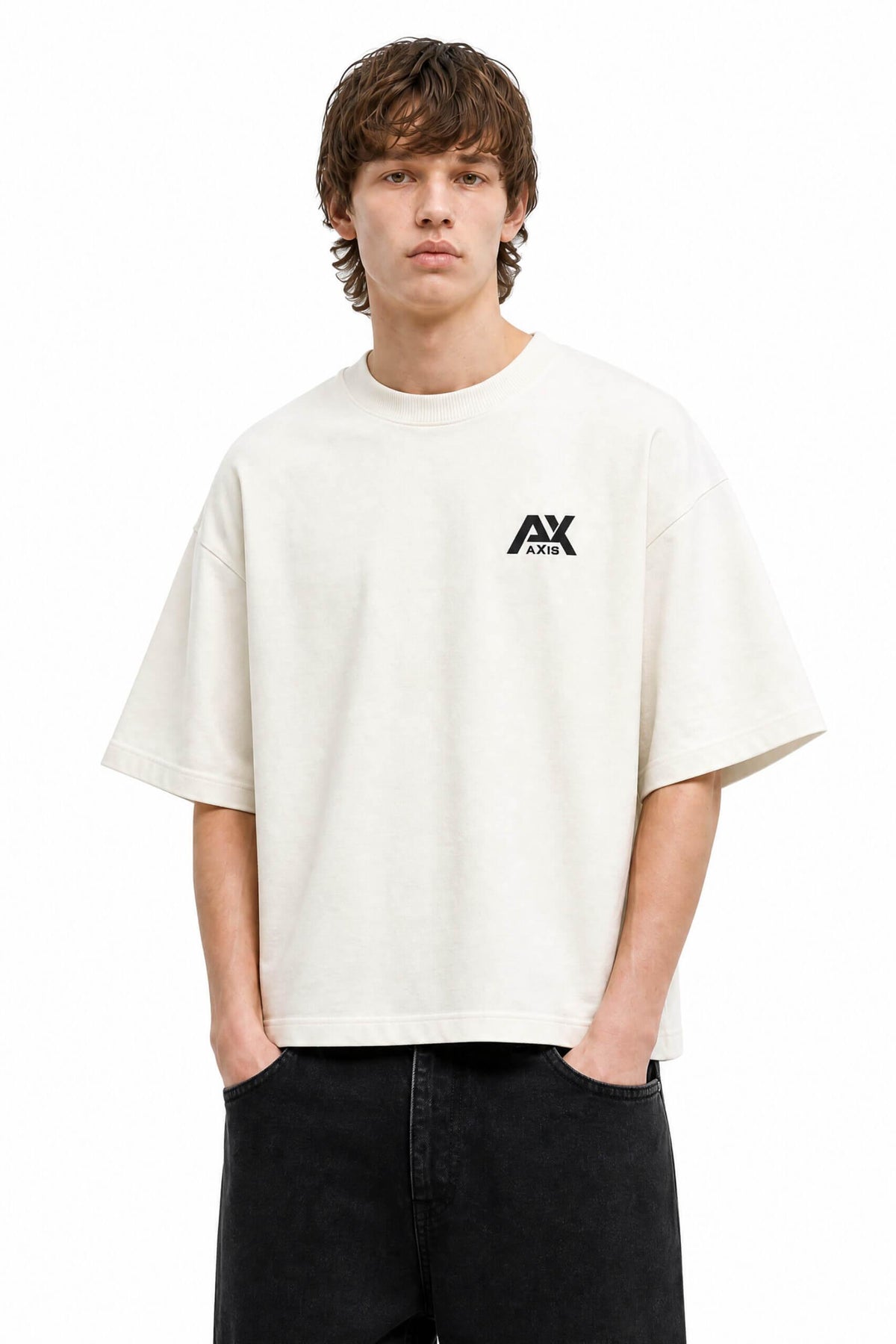 Oversized Heavyweight White T-Shirt – Boxy Fit Essential