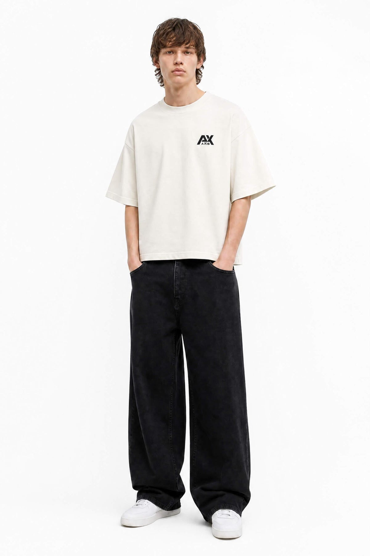 Oversized Heavyweight White T-Shirt – Boxy Fit Essential