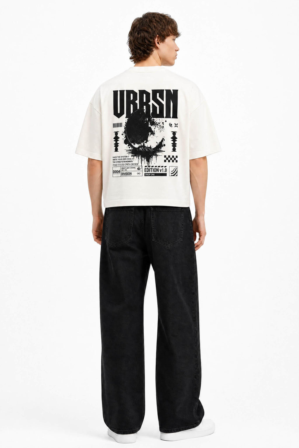 Oversized Heavyweight White T-Shirt – Boxy Fit Essential