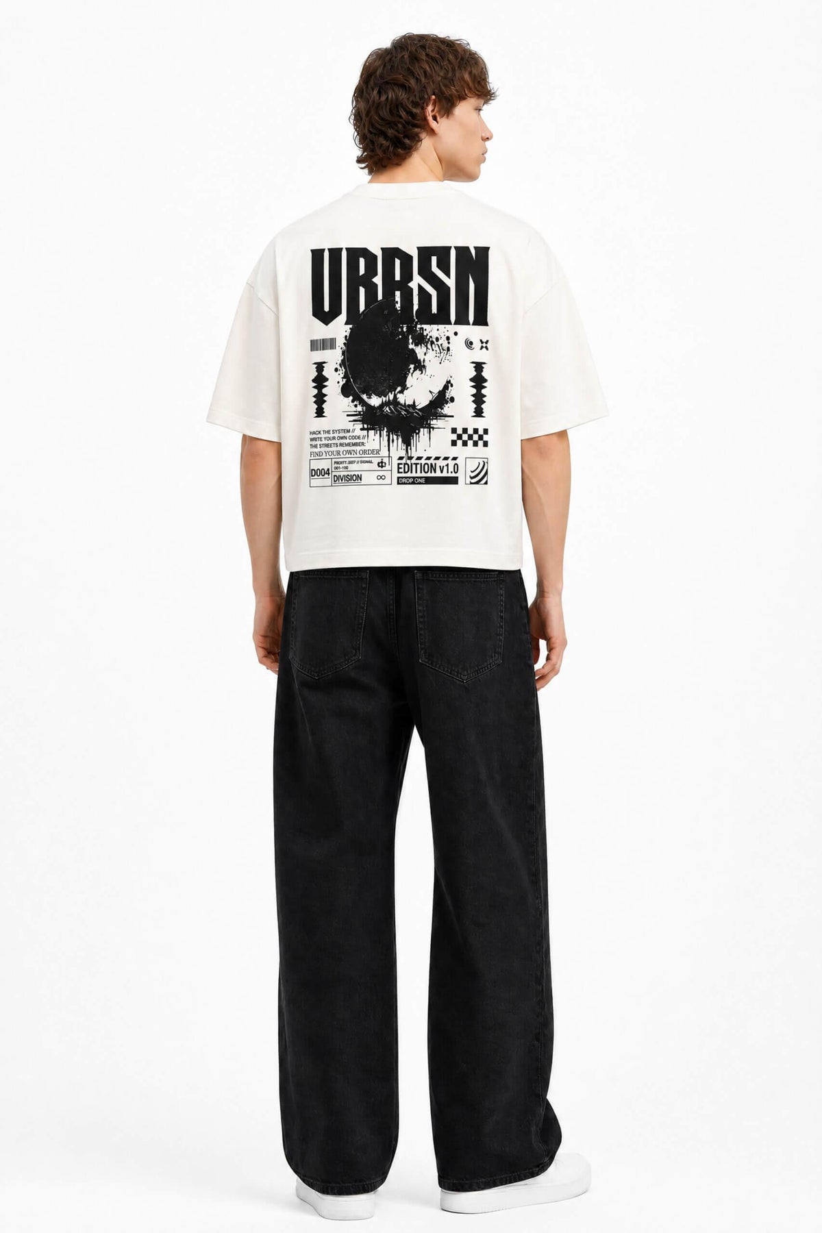 Oversized Heavyweight White T-Shirt – Boxy Fit Essential