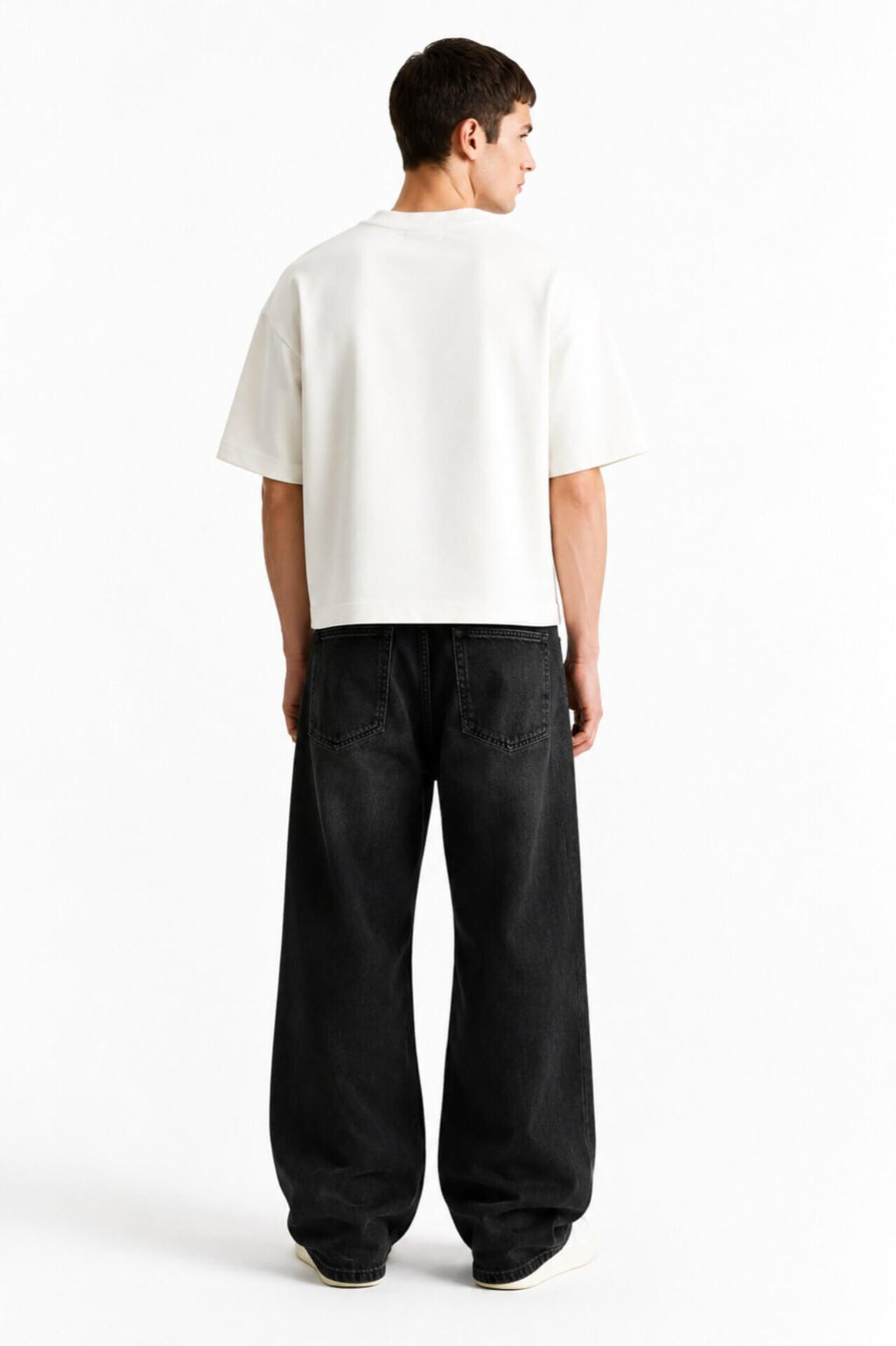 Oversized Heavyweight Boxy Tee With Graphic Print