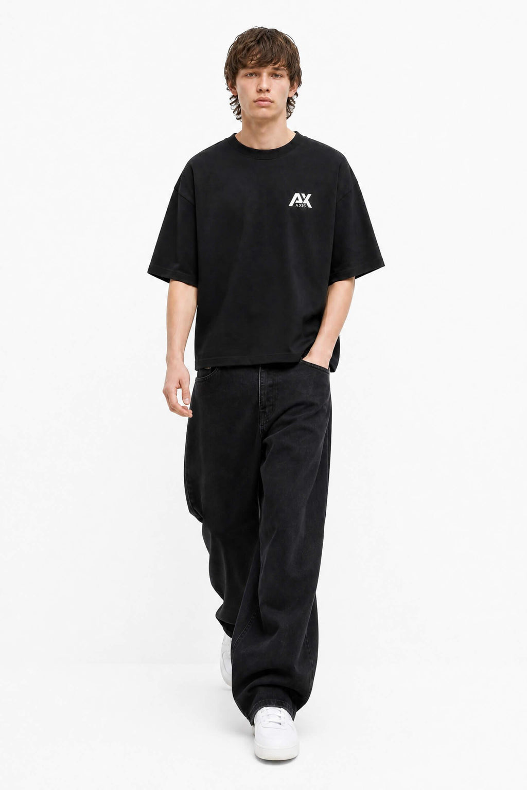 Oversized Heavyweight Streetwear T-Shirt – Cyberpunk Graphic