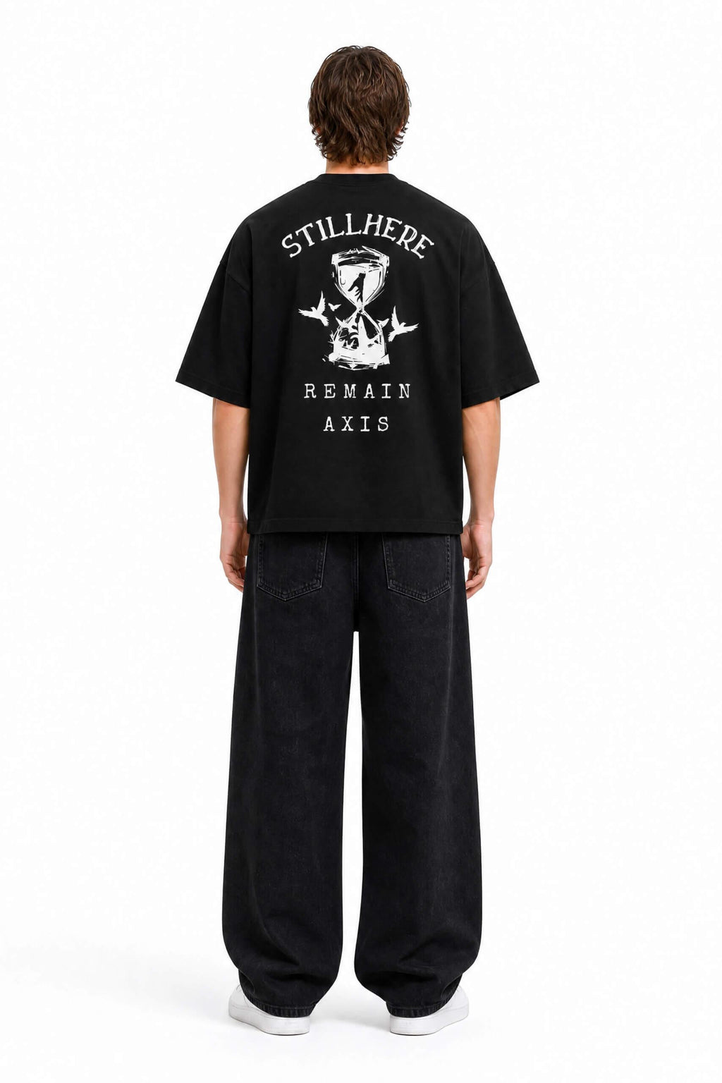 Still Here Remain Heavyweight Boxy Streetwear Tee