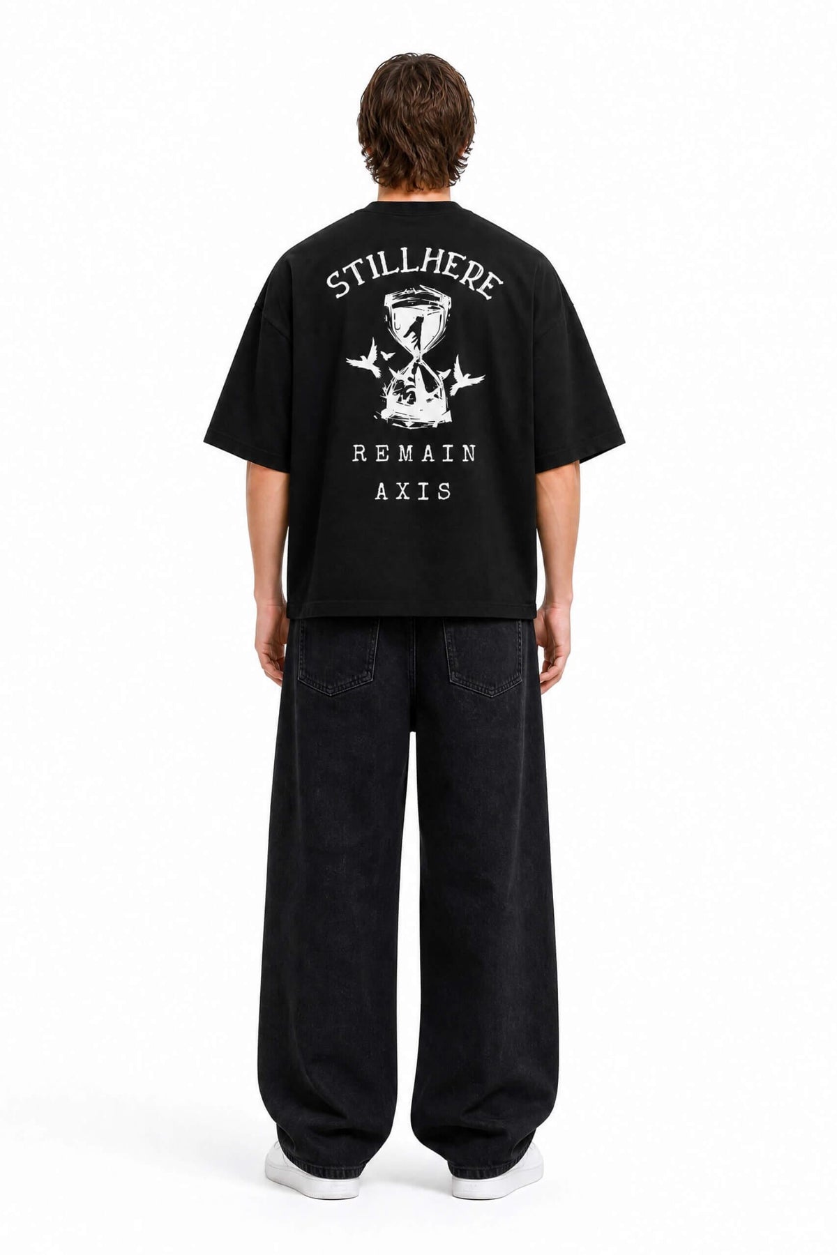 Still Here Remain Heavyweight Boxy Streetwear Tee