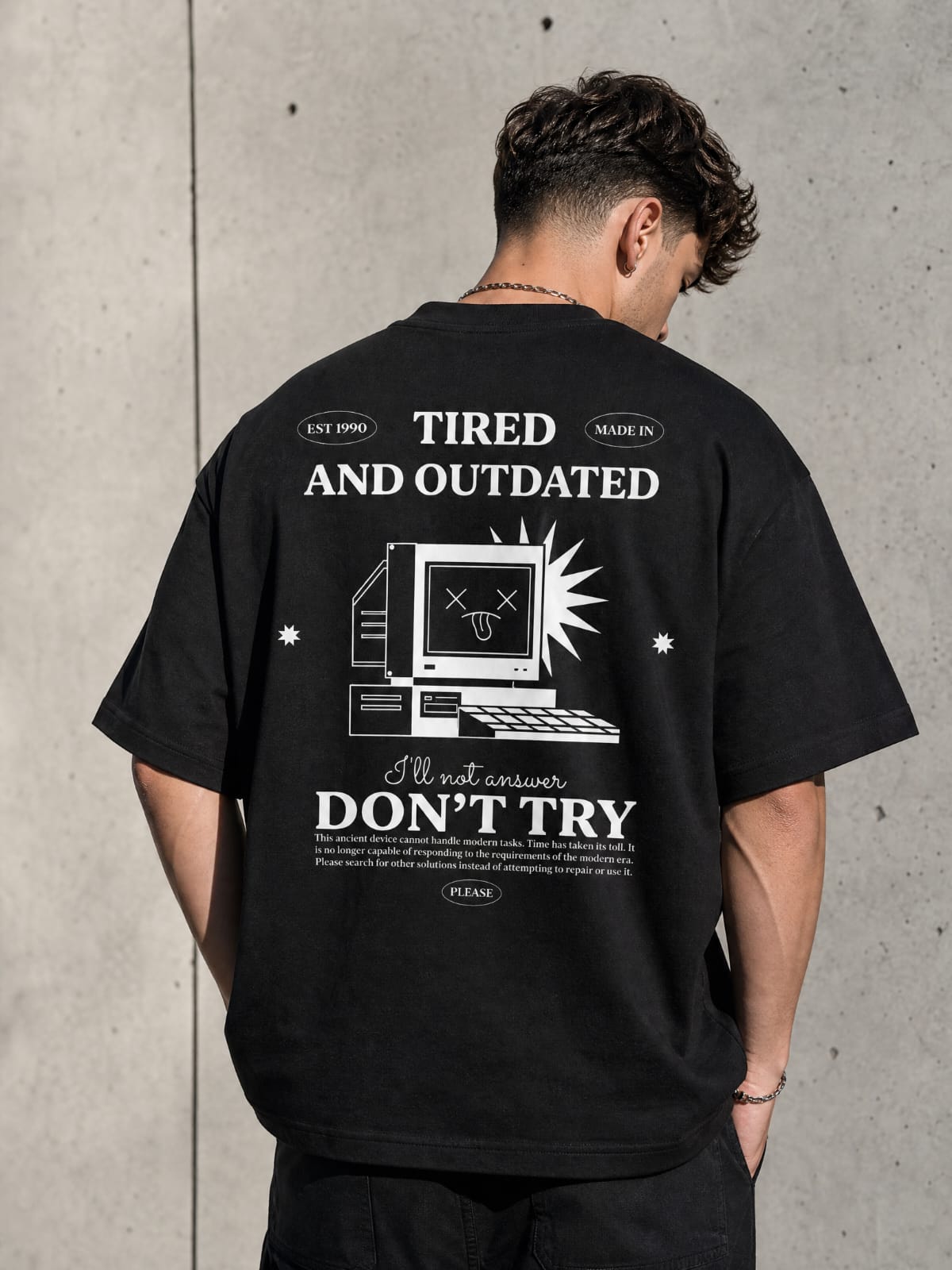 TIRED & OUTDATED // Oversized Heavyweight Tee