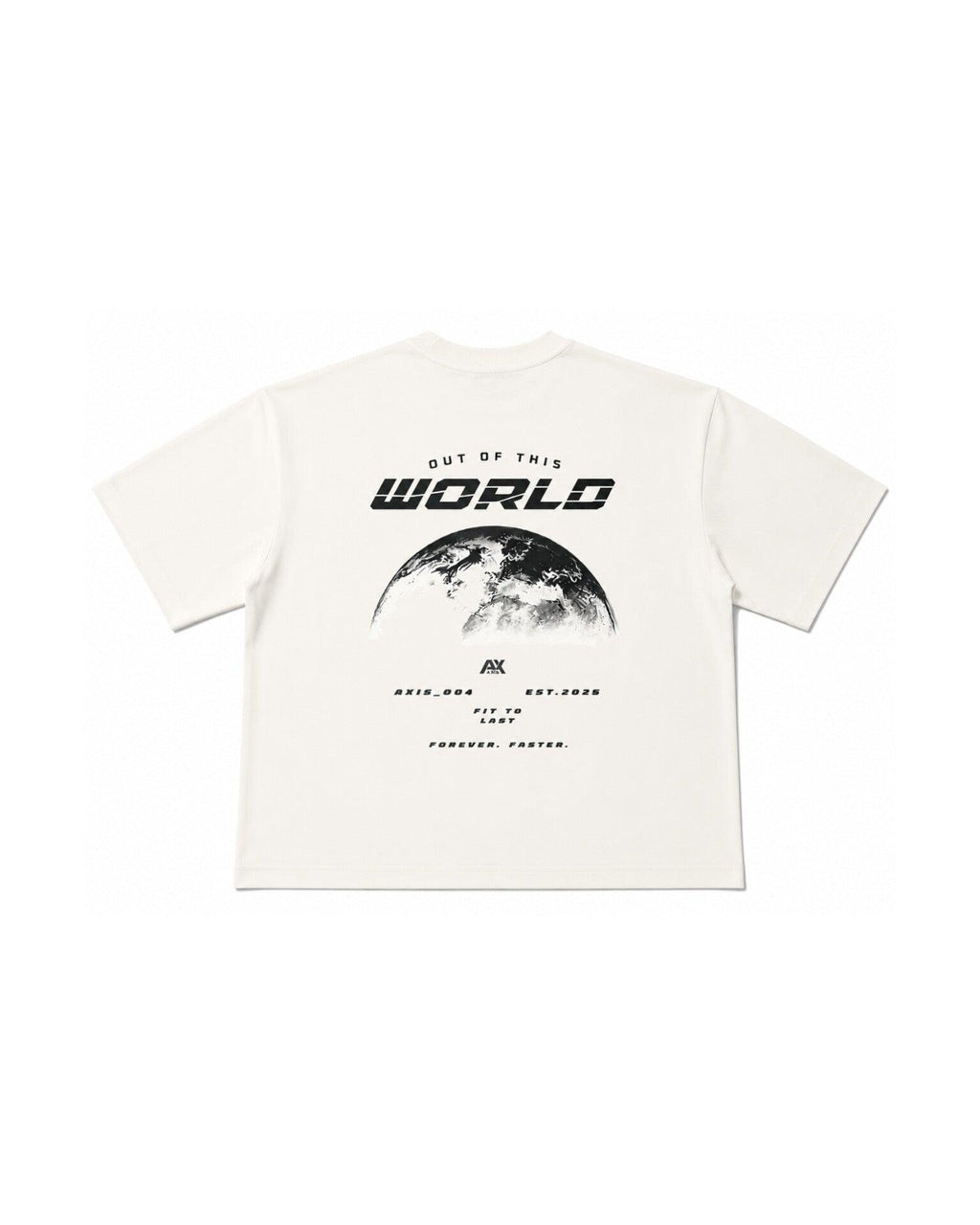 Oversized Out Of This World Graphic White T-Shirt