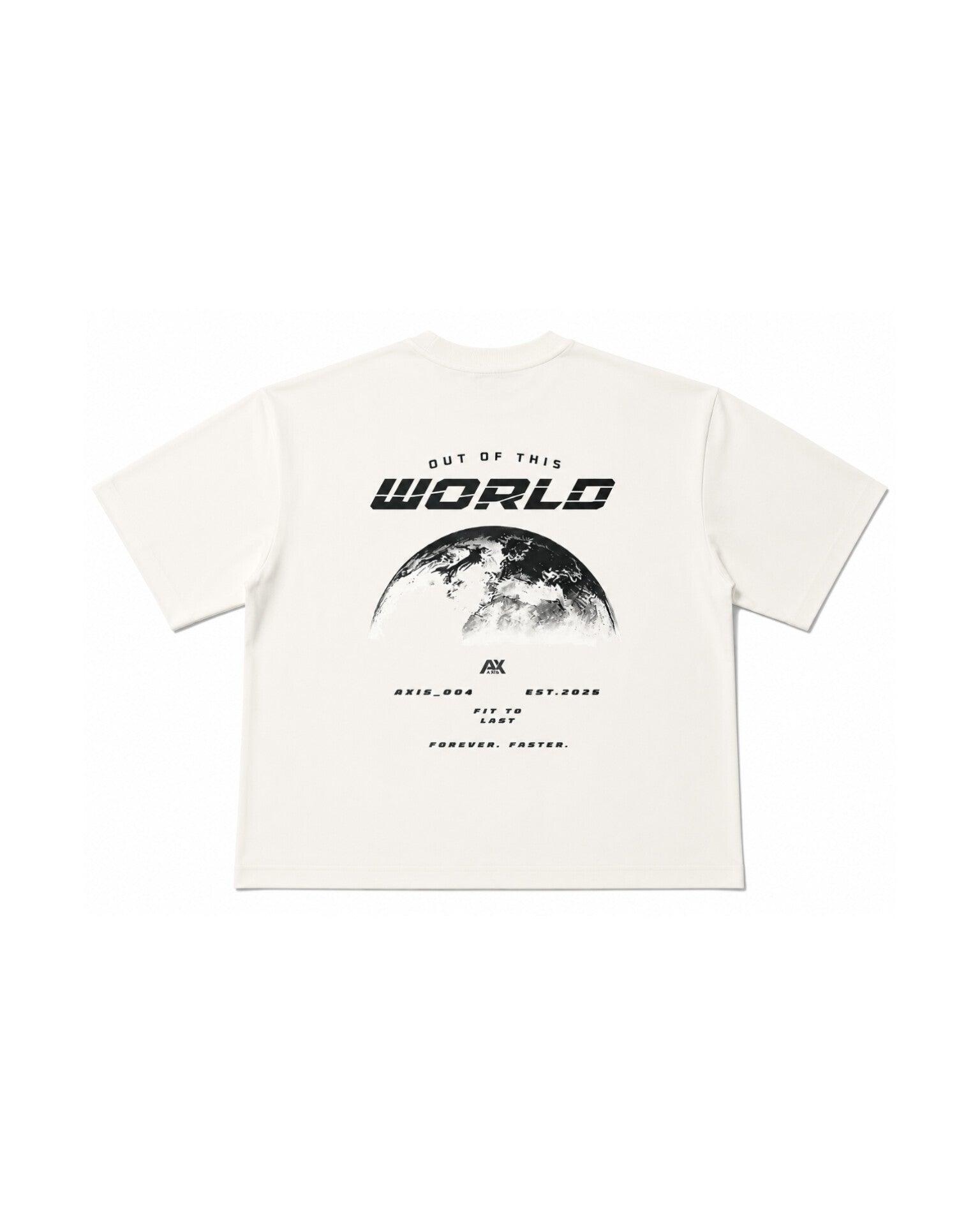 Oversized Out Of This World Graphic White T-Shirt