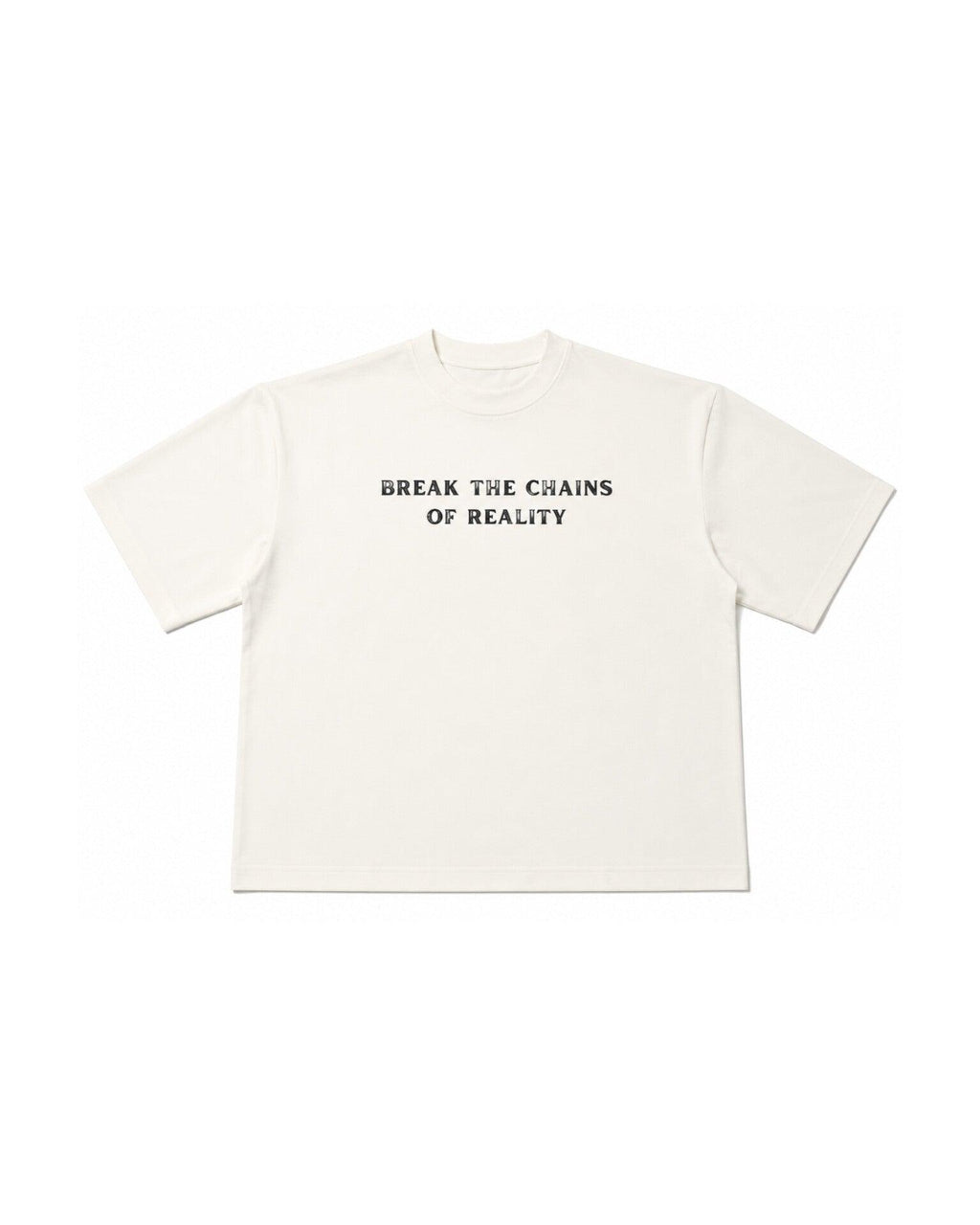 Oversized Heavyweight Streetwear Tee With Gothic Graphic