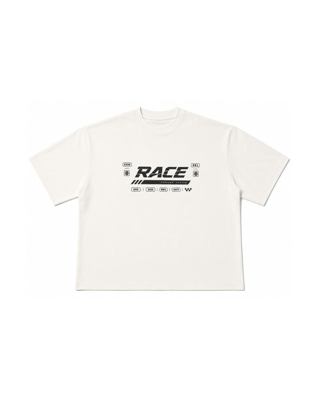 Oversized Out Of This World Graphic White T-Shirt